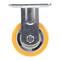 Vestil Polyurethane Rigid Caster 4 In. Diameter x 2 In. Width 660 Lb. Capacity Orange/Gray CST-VE-4X2PUA-R - alternate 5